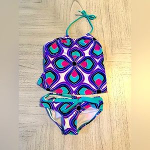Girls swimsuit- two piece size 5, EUC